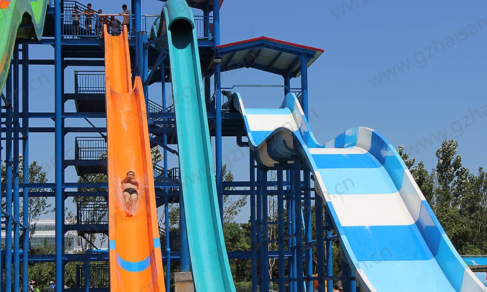 河北保定海森水上大世界高速滑道、家庭宽滑梯