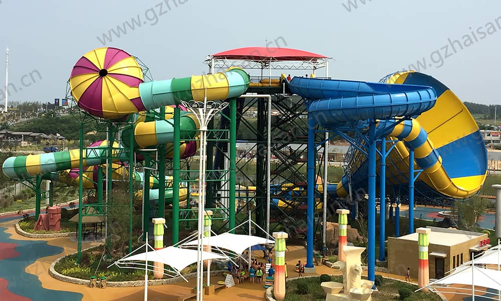 辽宁盖州亚特兰蒂斯海乐园大喇叭、暴风谷组合